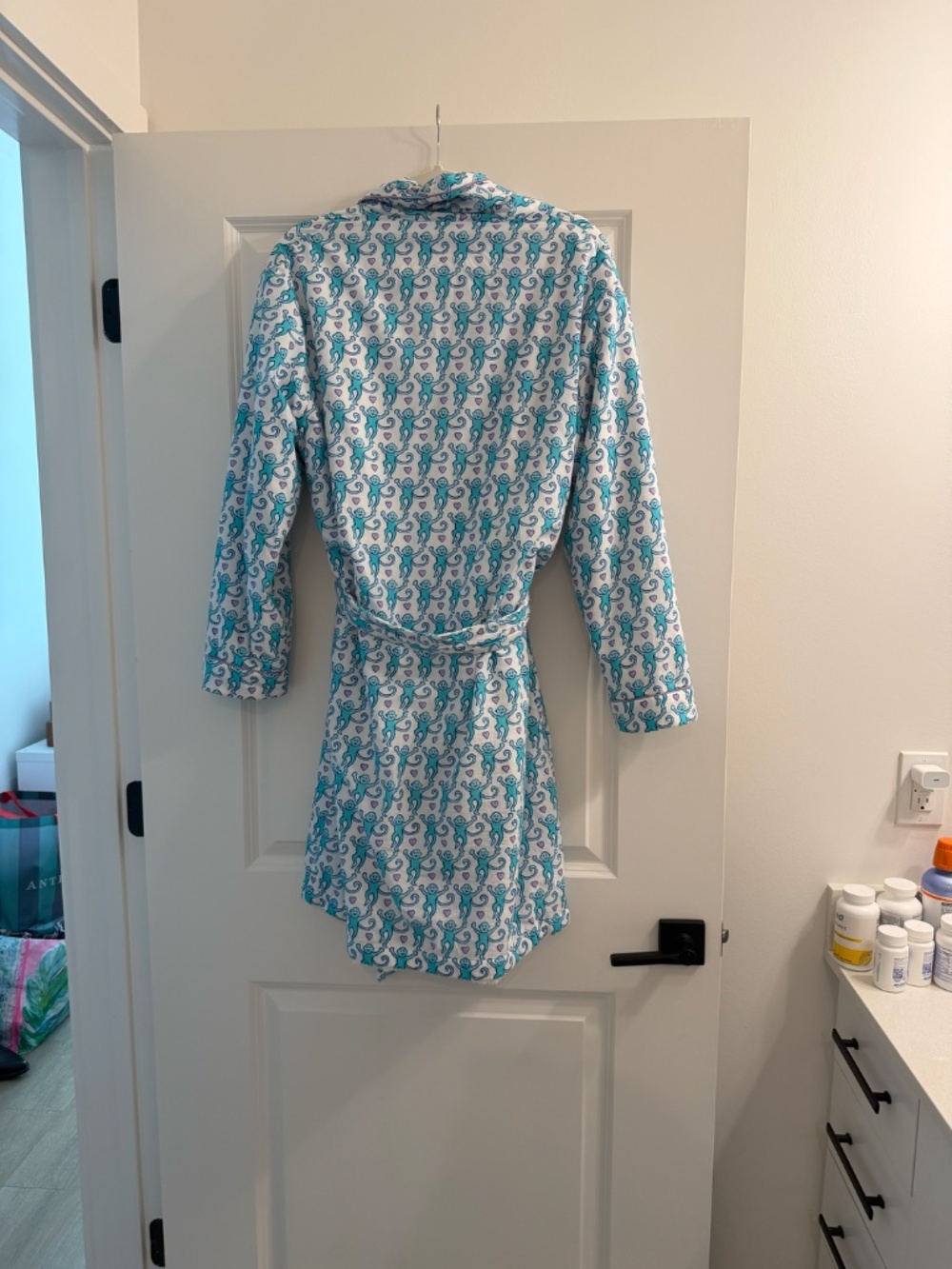 Roller Rabbit Lovely Monkey Cosmo Robe - Picture 9 of 12